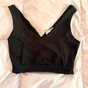 Black Zara crop top/bralette size M